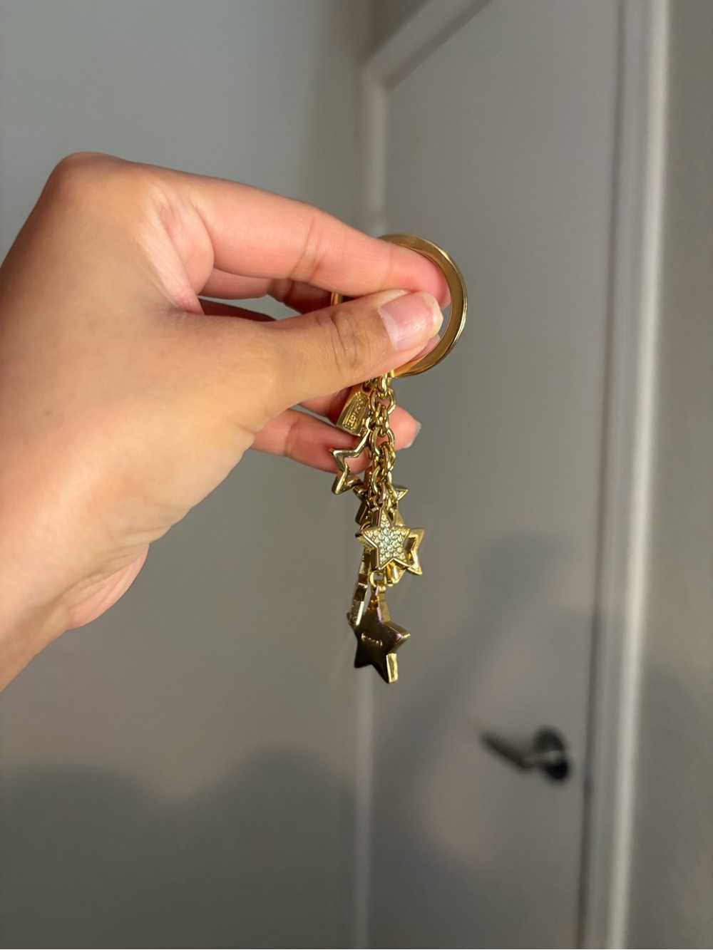 Coach Gold Stars Bag Charm Keychain